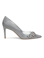 Crystal Fleur 85 Pumps