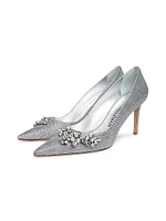 Crystal Fleur 85 Pumps