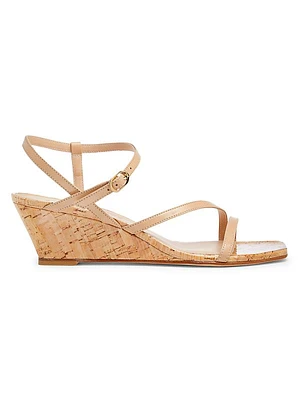 Oasis 50MM Leather Wedge Sandals