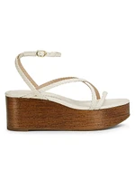 Wovette Woven Leather Wedges