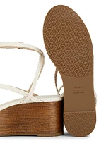 Wovette Woven Leather Wedges