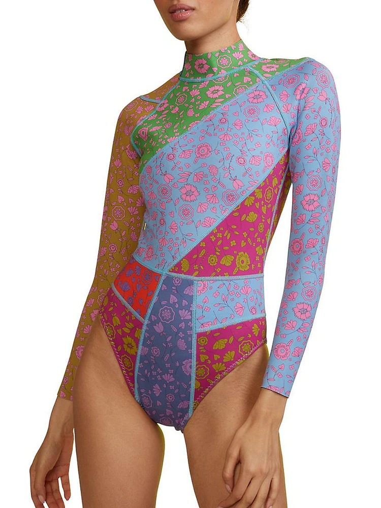 Patchwork Bonded Wetsuit