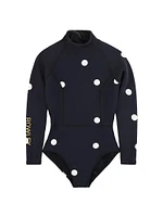 Polka Dot One-Piece Wetsuit