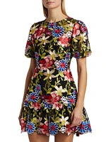 Yasmin Floral Mesh Dress