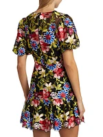 Yasmin Floral Mesh Dress