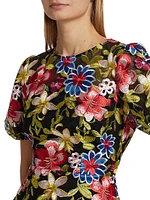 Yasmin Floral Mesh Dress