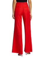 Nash Twill Wide-Leg Pants