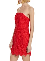 Lace Strapless Minidress