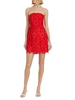 Lace Strapless Minidress