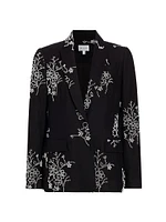 Alexa Bead-Embroidered Blazer