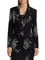 Alexa Bead-Embroidered Blazer