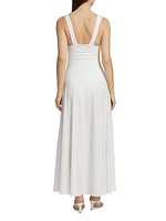 Orinoco Rosette Halter Midi-Dress