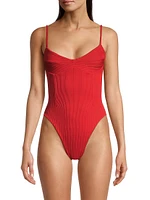 Monica Ribbed One-Piece Swimsuit