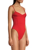 Monica Ribbed One-Piece Swimsuit