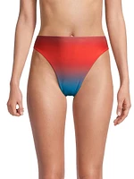 Ombréd Mid-Rise Bikini Bottom