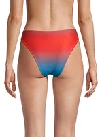 Ombréd Mid-Rise Bikini Bottom