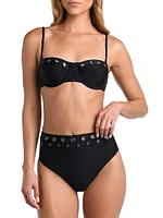 Solids Alexandria Grommet Underwire Bikini Top