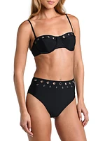 Solids Alexandria Grommet Underwire Bikini Top