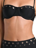 Solids Alexandria Grommet Underwire Bikini Top