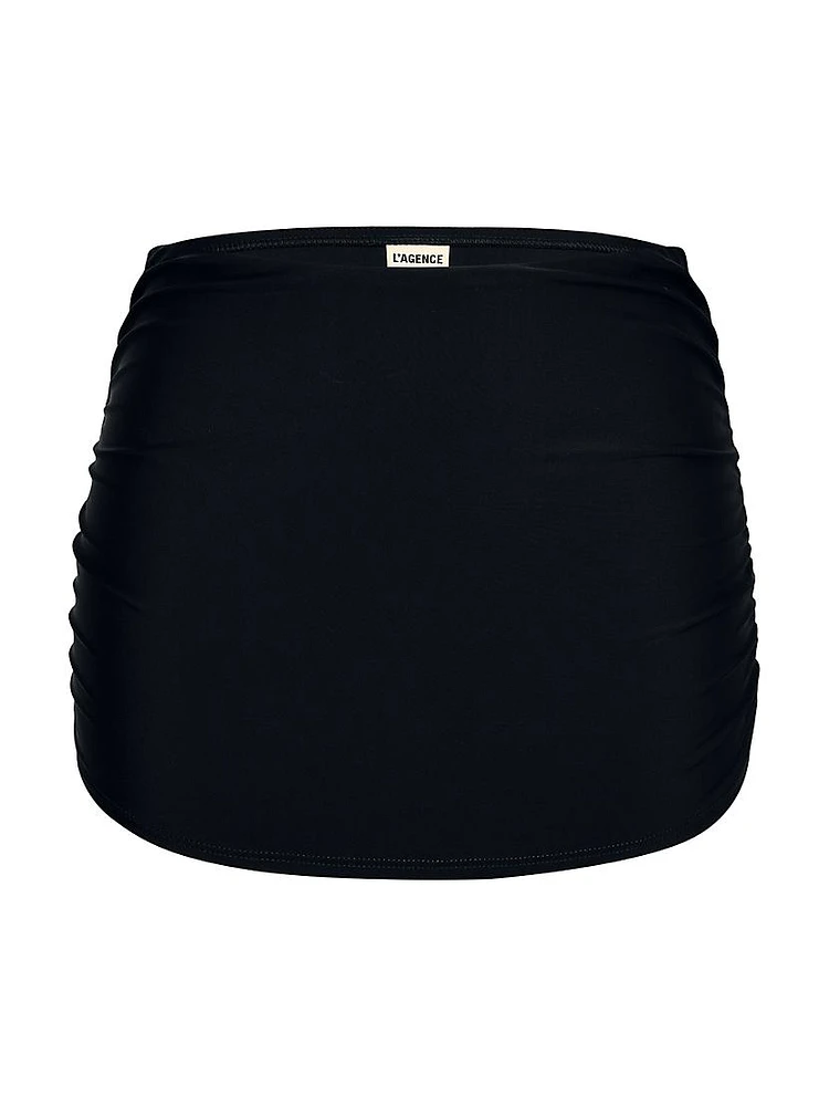 Solids Coco Ruched Cover-Up Skirt