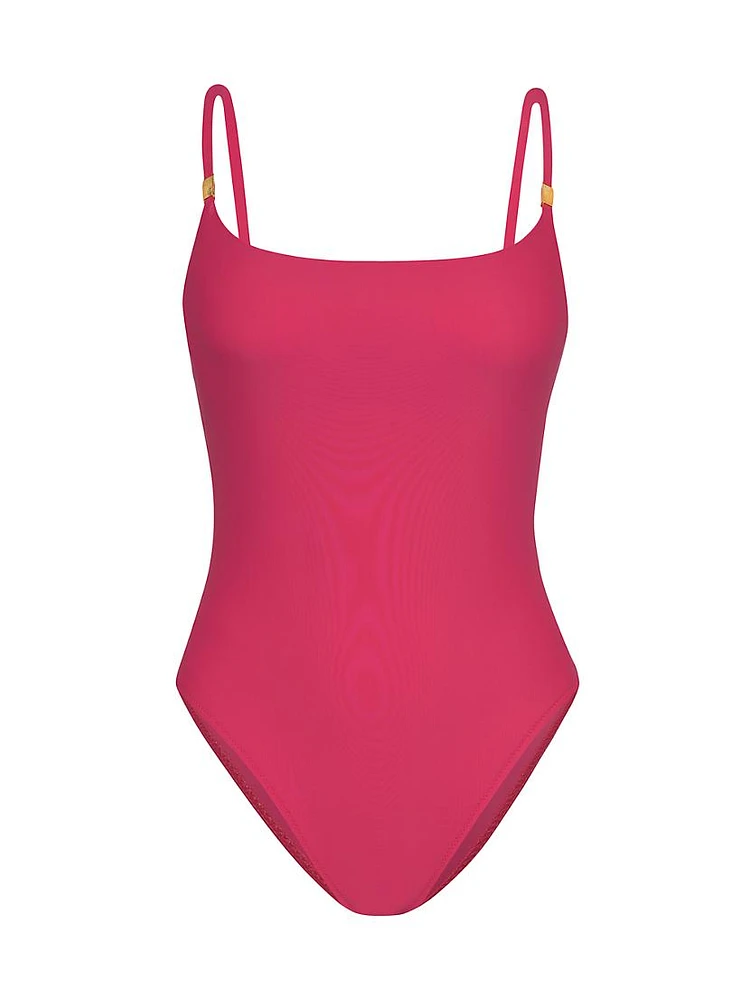 Berry Solids Remi One-Piece Swimsuit