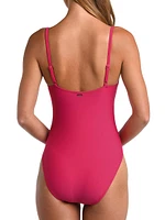 Berry Solids Remi One-Piece Swimsuit