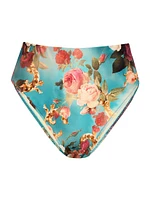 Rococo Roses Vanessa High-Waisted Bikini Bottom