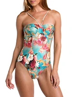 Rococo Roses Amie Underwire One-Piece Swimsuit