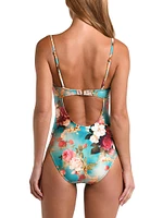 Rococo Roses Amie Underwire One-Piece Swimsuit