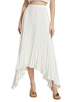 Olana Pleated Midi-Skirt