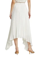 Olana Pleated Midi-Skirt