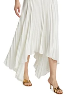 Olana Pleated Midi-Skirt