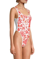 Juna Crystal-Embroidered One-Piece Swimsuit