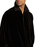 Velour Track Jacket