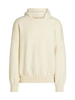 Embroidered Wool Hoodie