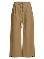 Wool & Cotton-Blend Cargo Pants