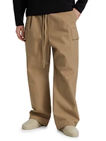 Wool & Cotton-Blend Cargo Pants