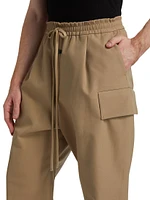 Wool & Cotton-Blend Cargo Pants