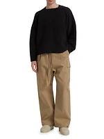 Wool & Cotton-Blend Cargo Pants