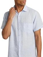 Palm Heights Linen Short-Sleeve Shirt