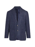 The Cascades Wool & Linen-Blend Slim-Fit Two-Button Blazer