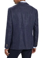 The Cascades Wool & Linen-Blend Slim-Fit Two-Button Blazer