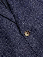 The Cascades Wool & Linen-Blend Slim-Fit Two-Button Blazer