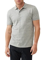 Banks Road Jacquard Cotton Slim-Fit Polo Shirt