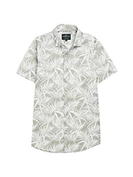 Montcalm Palm Leaf Print Short-Sleeve Shirt