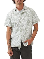 Montcalm Palm Leaf Print Short-Sleeve Shirt