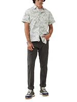 Montcalm Palm Leaf Print Short-Sleeve Shirt