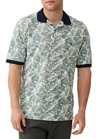 Arundel Palm Leaf Cotton Polo Shirt