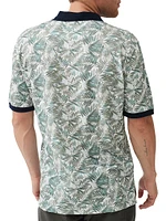 Arundel Palm Leaf Cotton Polo Shirt