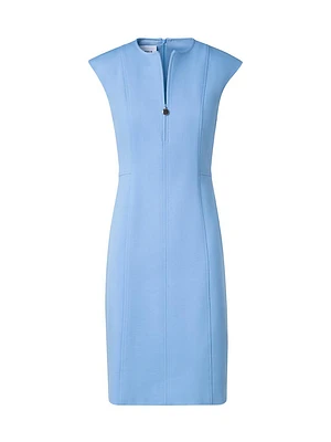 Cap-Sleeve Jersey Sheath Dress